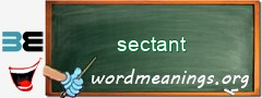 WordMeaning blackboard for sectant